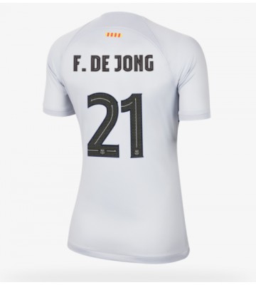 Barcelona Frenkie de Jong #21 Tredje Tröja Dam 2022-23 Korta ärmar